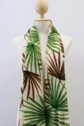 100% Cashmere Palm Leaves Pashmina Shawl/Scarf