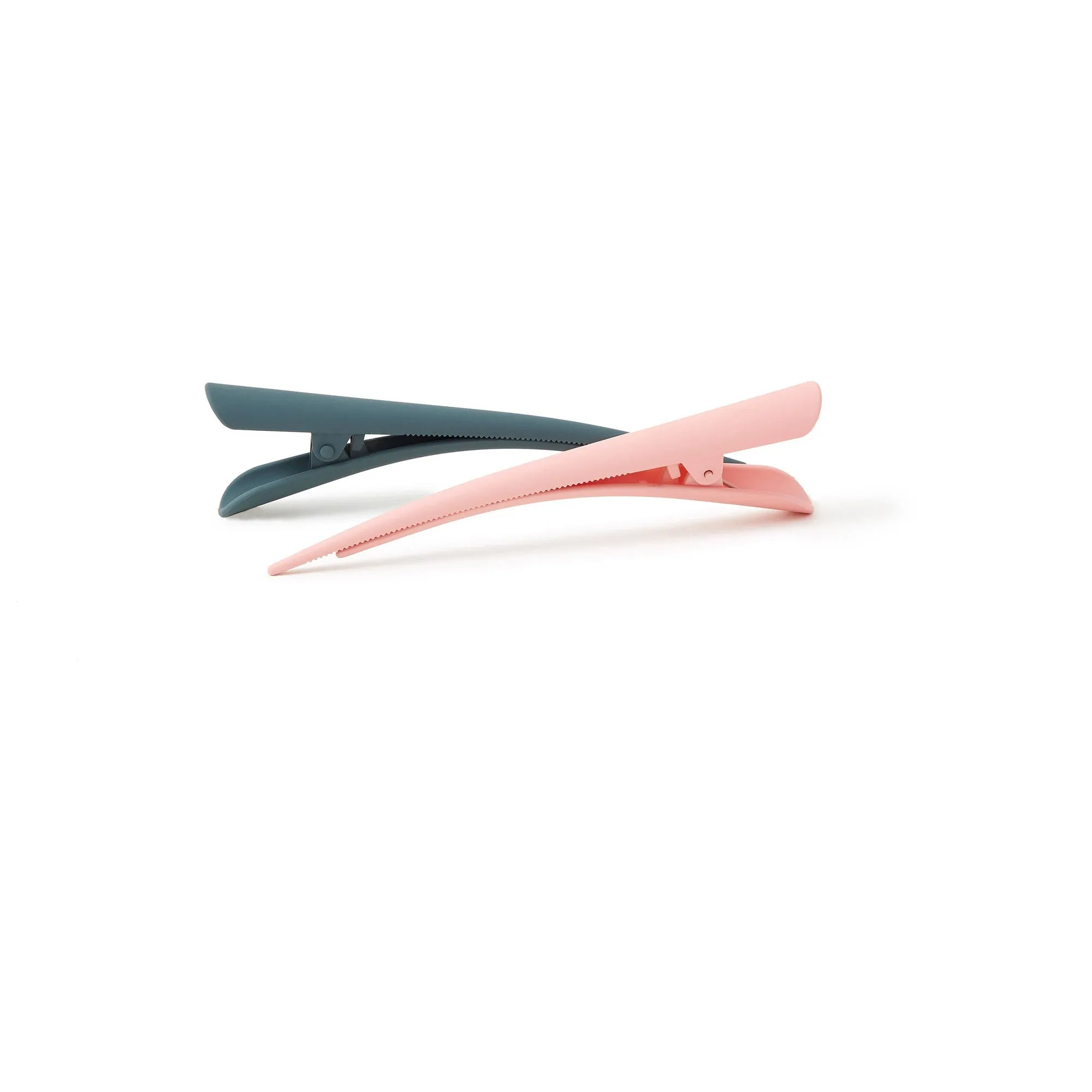 Accessorize London Women's 2 Pack Beak Clips - Pink & Grey