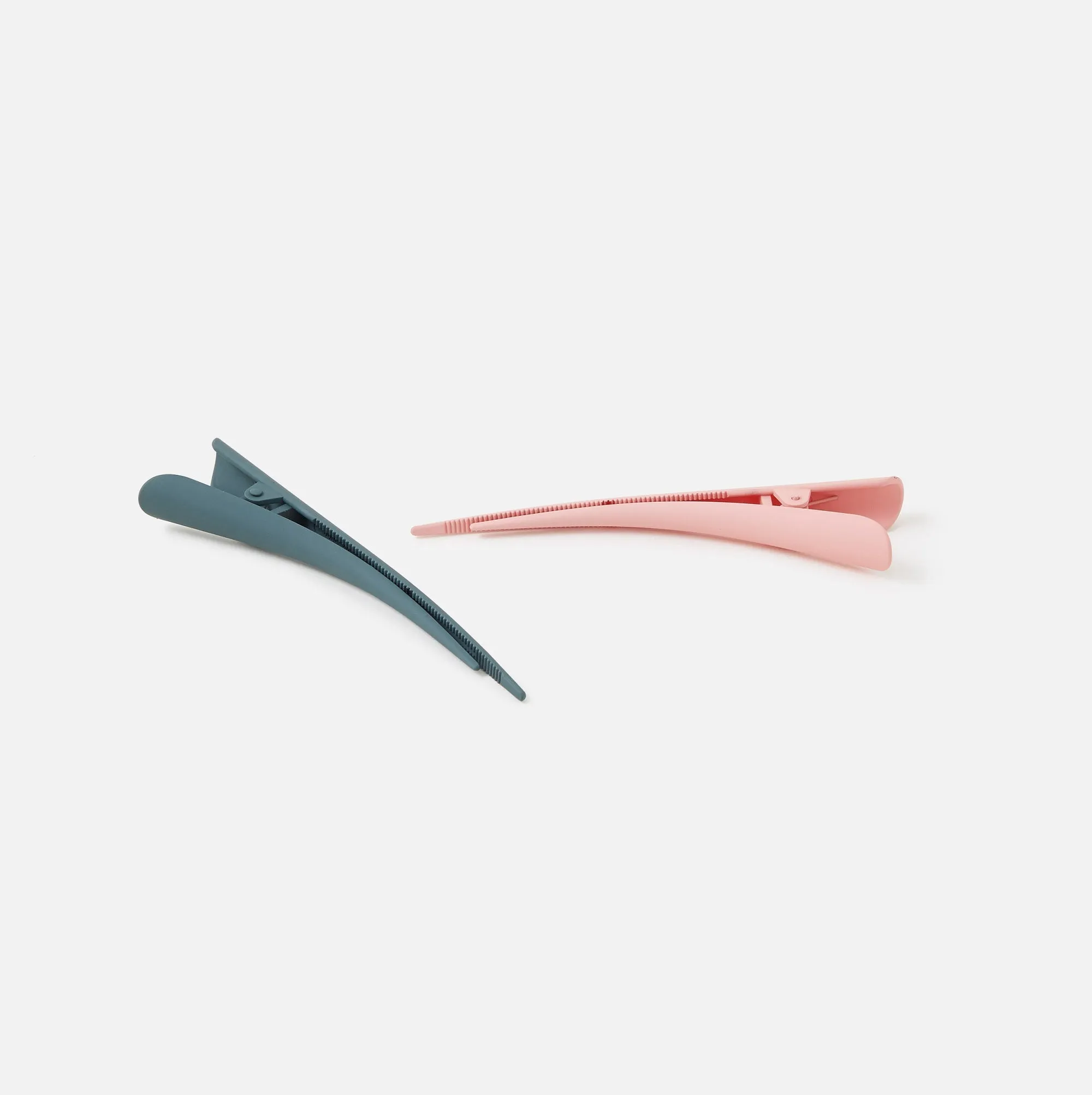 Accessorize London Women's 2 Pack Beak Clips - Pink & Grey