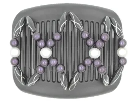 African Butterfly Hair Comb - Dalena Black 95