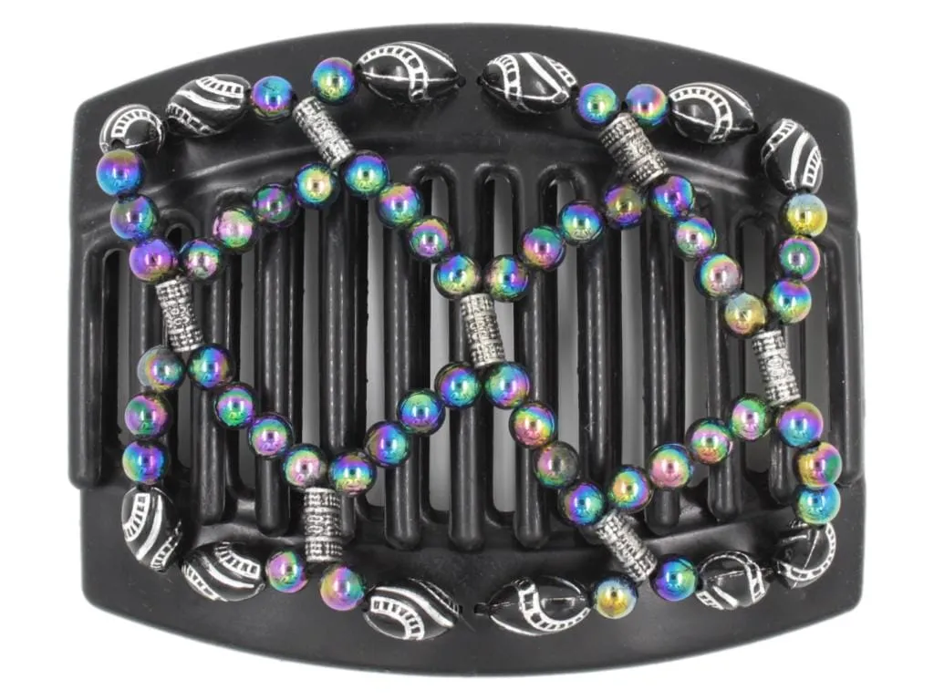 African Butterfly Thick Hair Comb - Ndalena Black 125