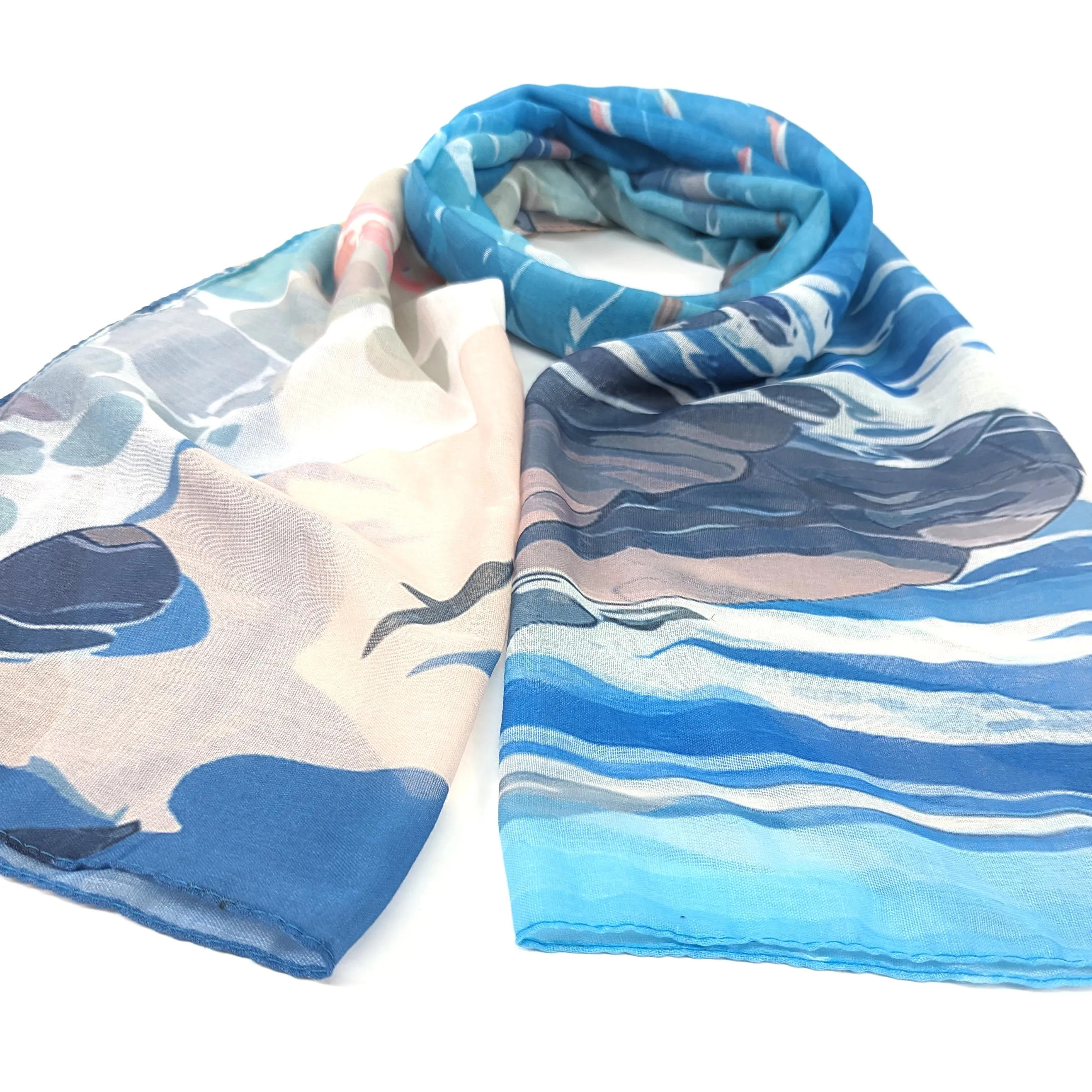 Beach Please Scarf - (50x180cm)