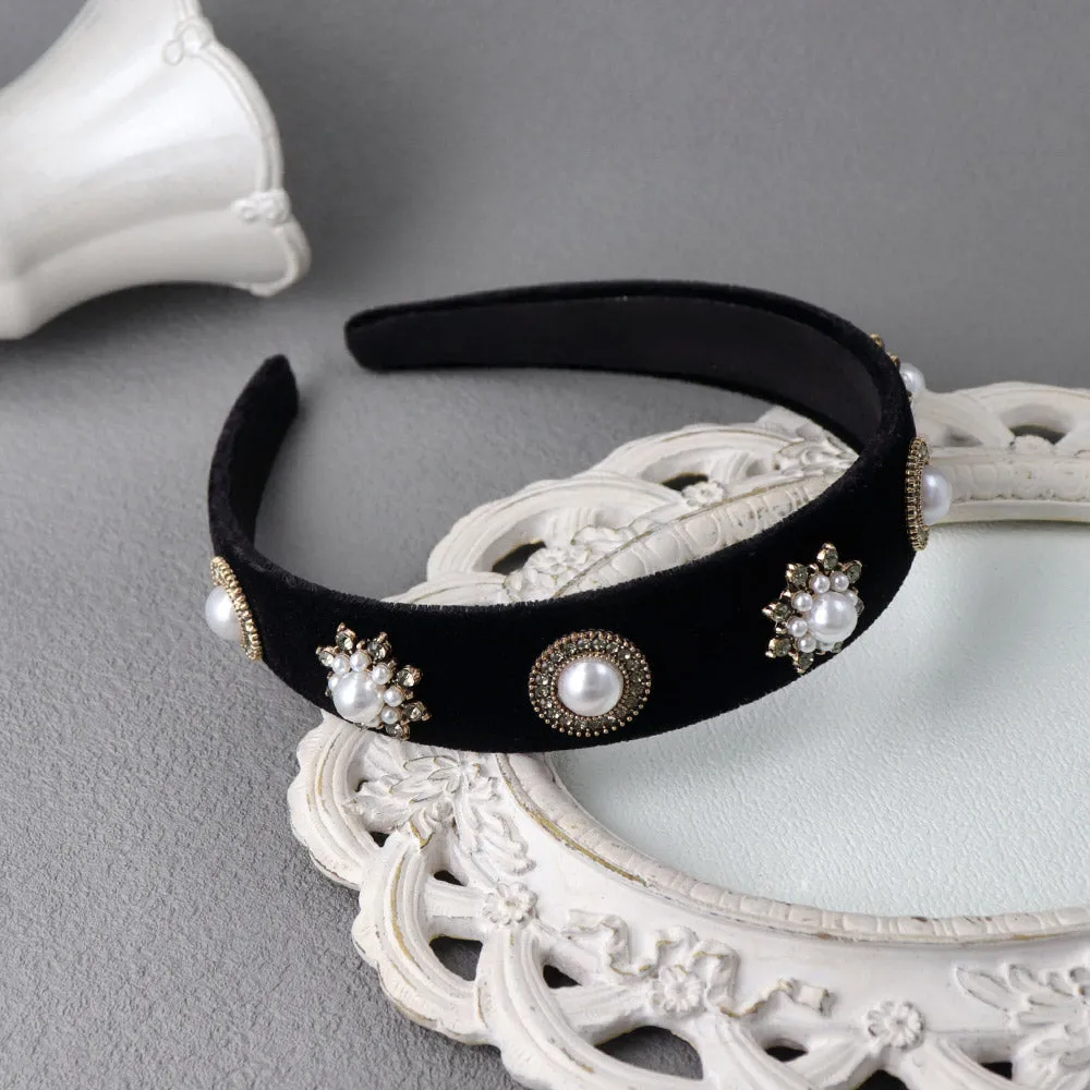 Black Velvet Bijou Headband