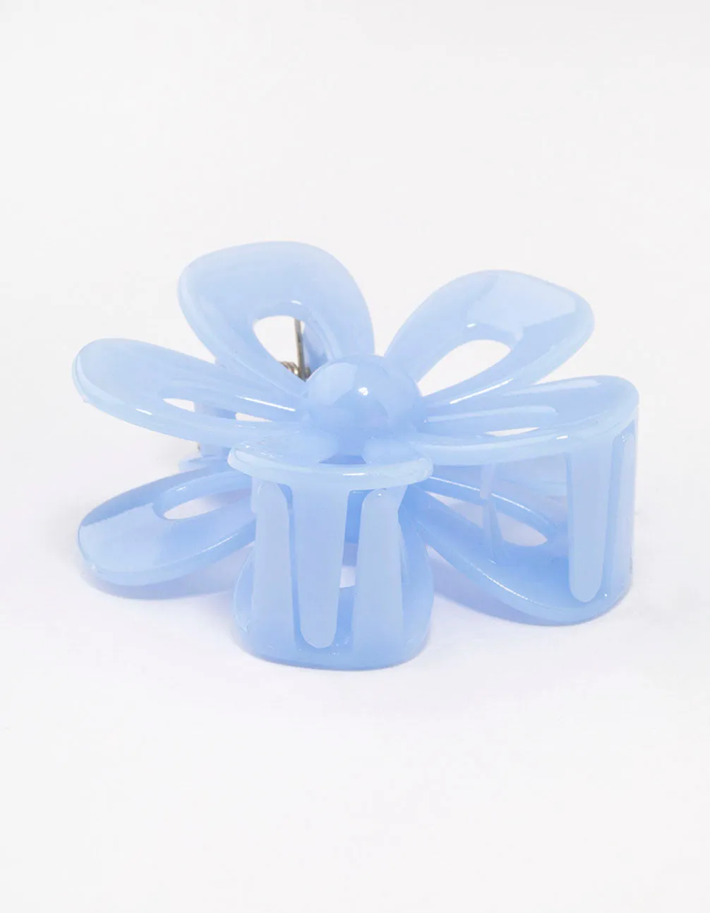 Blue Flower Hair Claw Clip