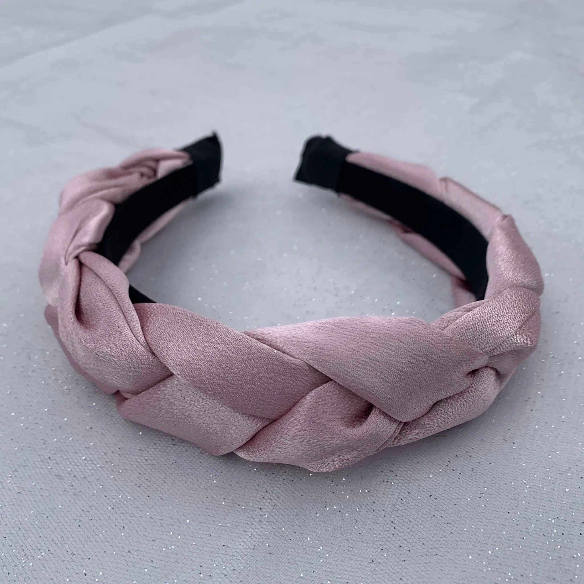 Blush Pink Headband Braided