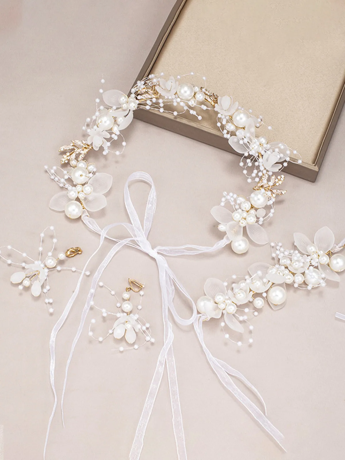 Butterfly Flower Girl Headband Set