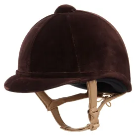 Charles Owen Hampton Velvet Riding Hat - Brown