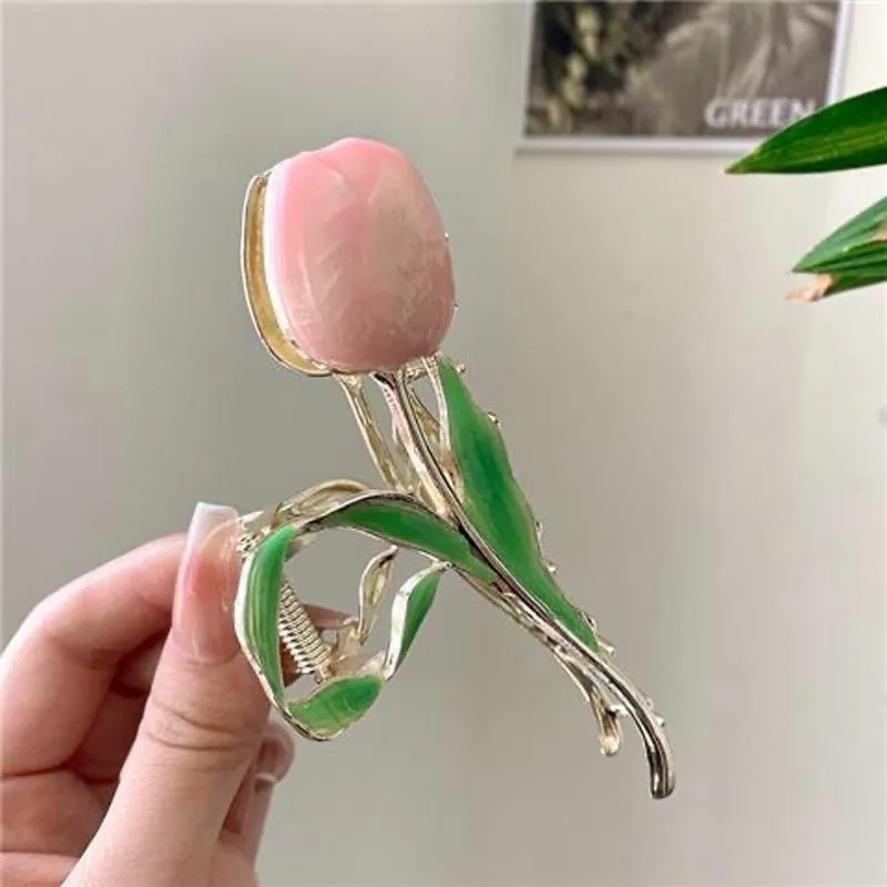 Dainty Floral Hair Claw Clip