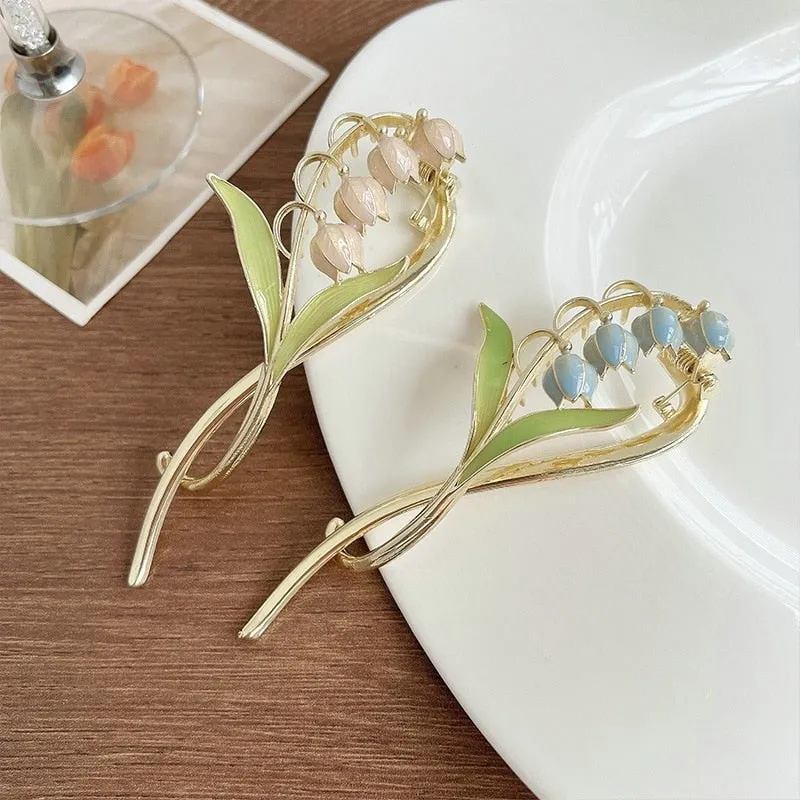 Dainty Floral Hair Claw Clip