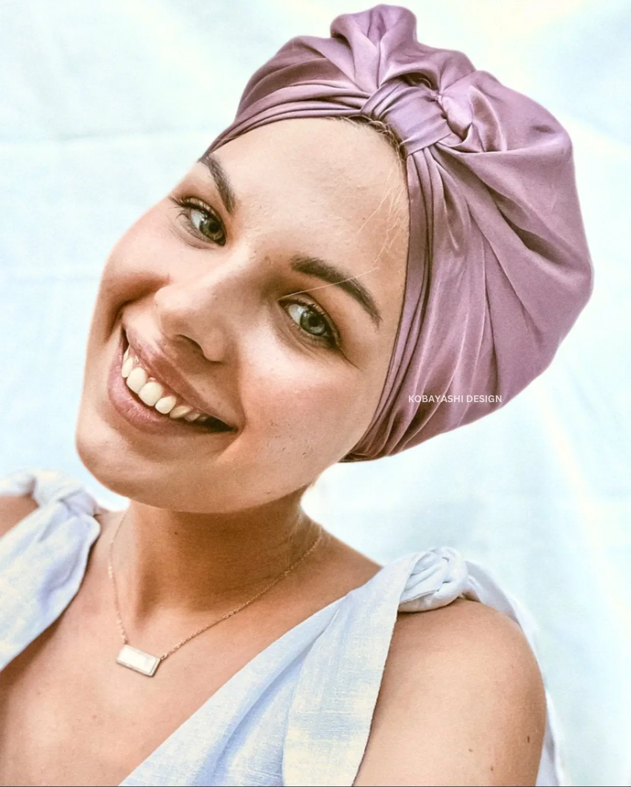 Double layer Mulberry Silk sleeping bonnet - hair turban