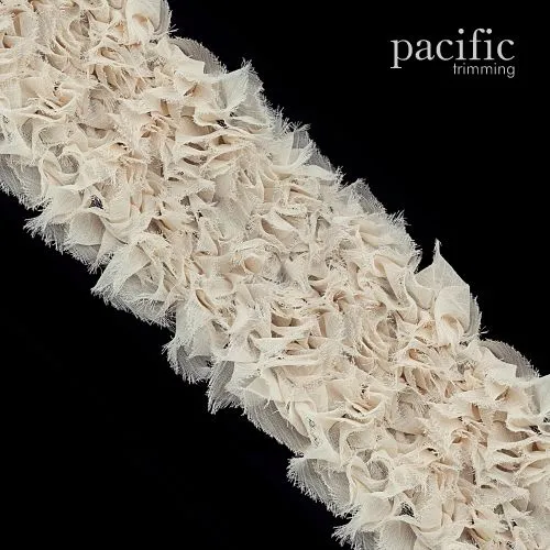 Frayed Chiffon Grass Trim : 330065TR (Multiple Colors/ 2 Sizes)