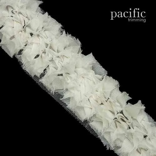 Frayed Chiffon Grass Trim : 330065TR (Multiple Colors/ 2 Sizes)