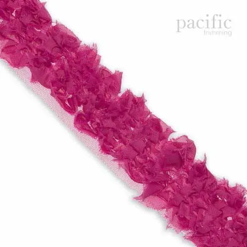 Frayed Chiffon Grass Trim : 330065TR (Multiple Colors/ 2 Sizes)