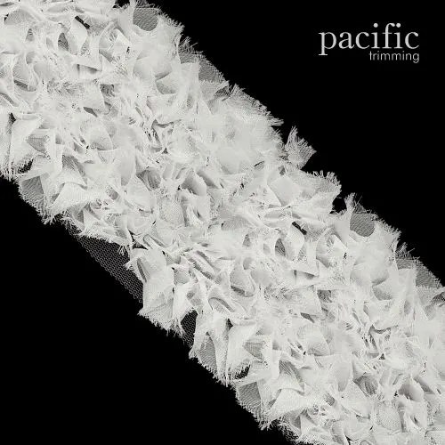 Frayed Chiffon Grass Trim : 330065TR (Multiple Colors/ 2 Sizes)