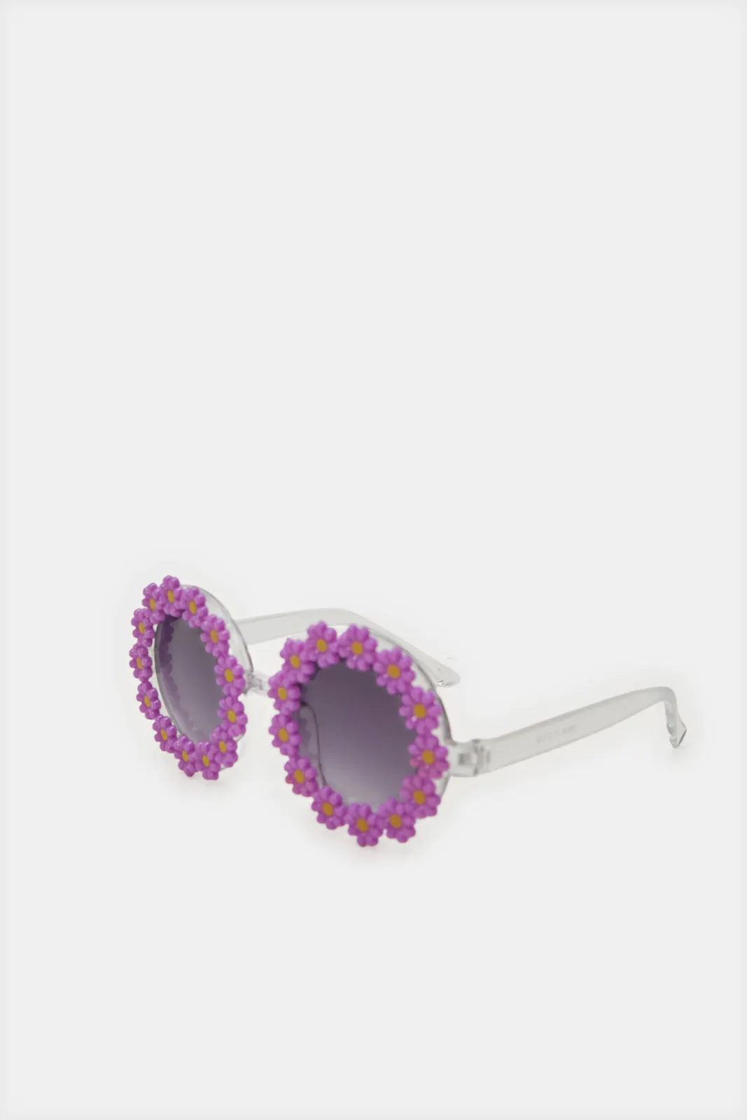 Girls Purple Sunglasses With Hair Accessory Set (2 Piece)