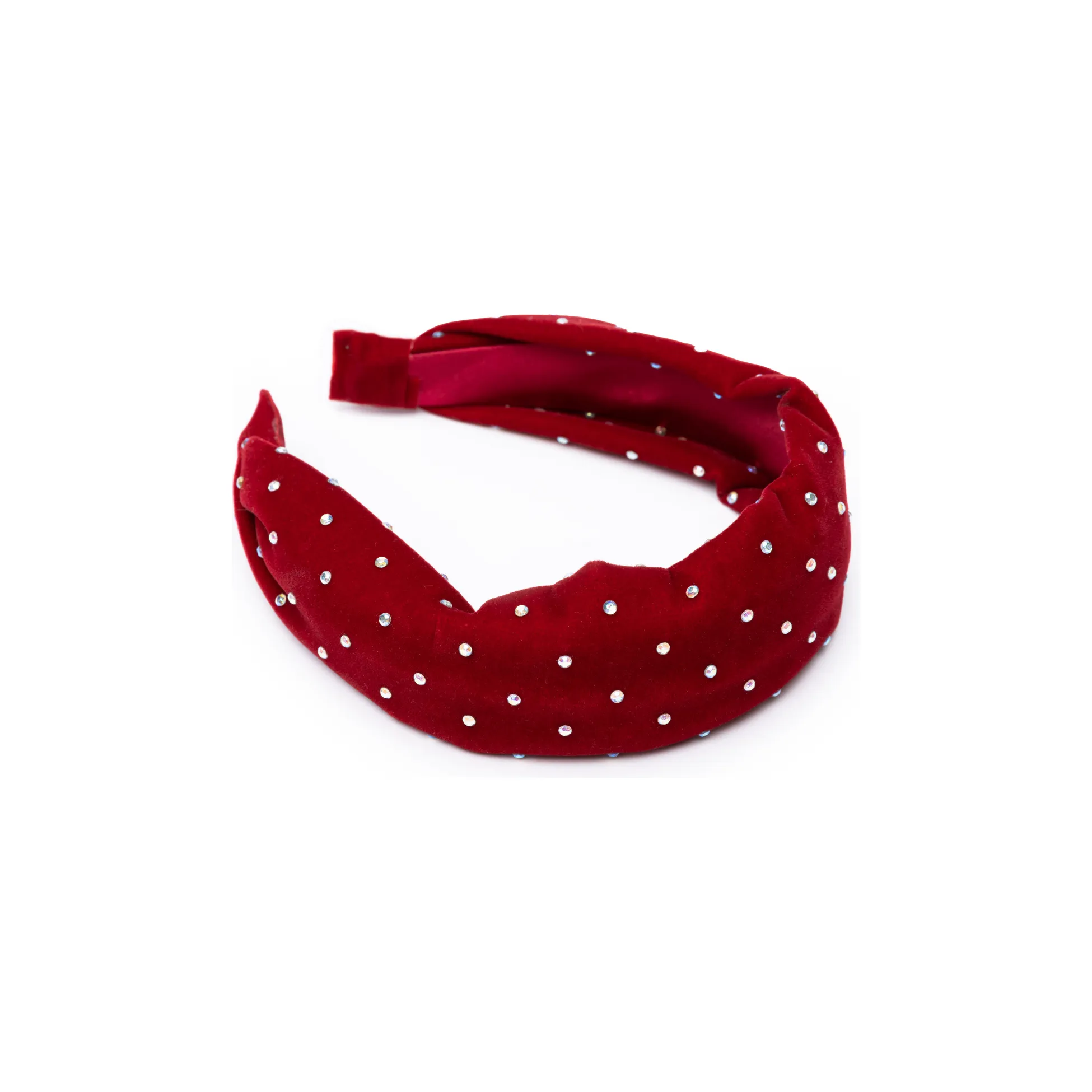 Great Pretenders Sparkle Red Velvet Headband