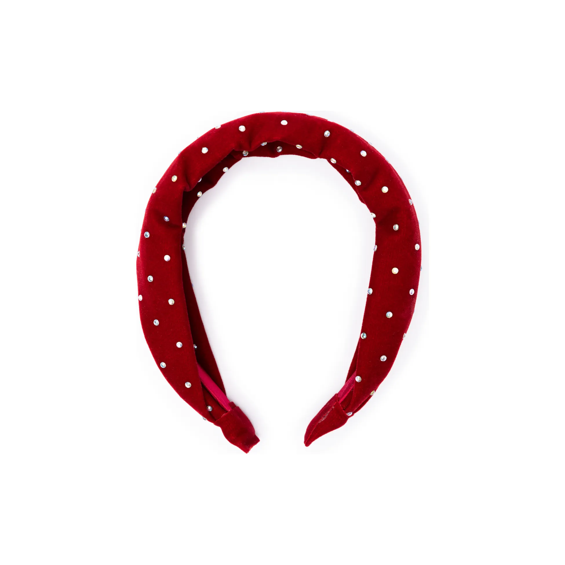 Great Pretenders Sparkle Red Velvet Headband