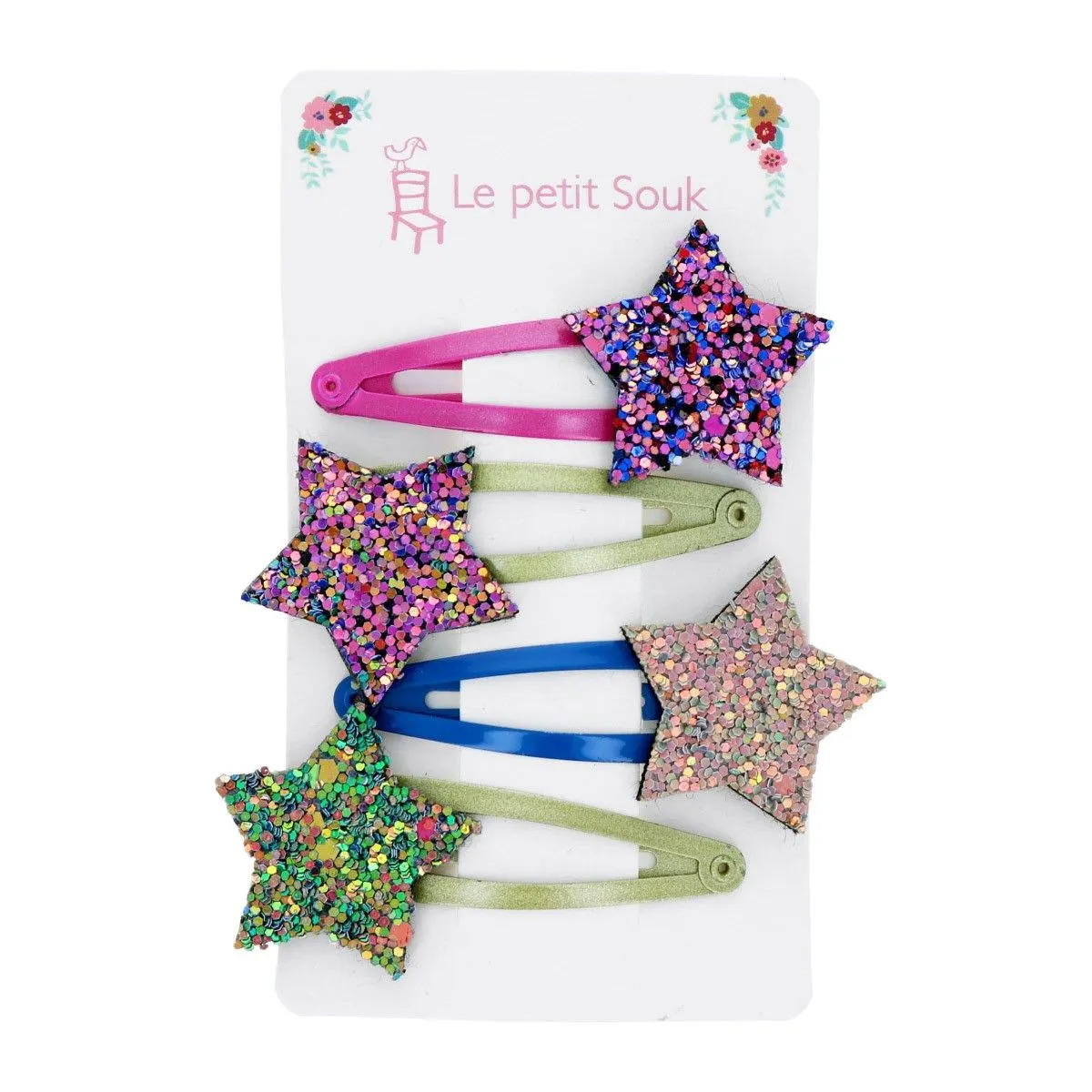 Hair Clips - Glitter Star