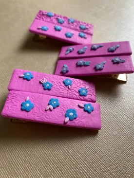 Handmade Polymer Clay Hair Clips