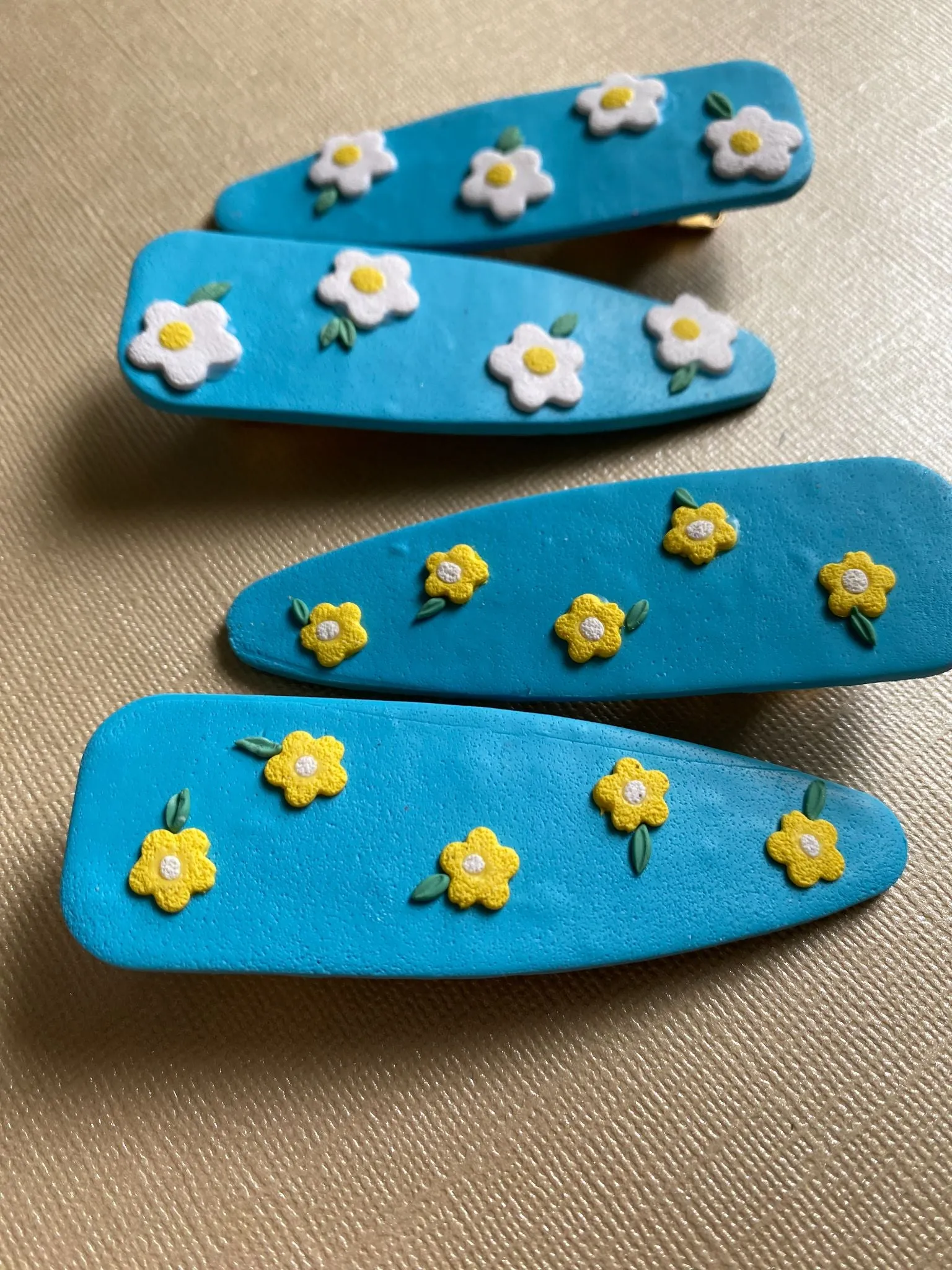 Handmade Polymer Clay Hair Clips