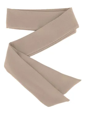 Headband Sash Mocha Crepe Chiffon