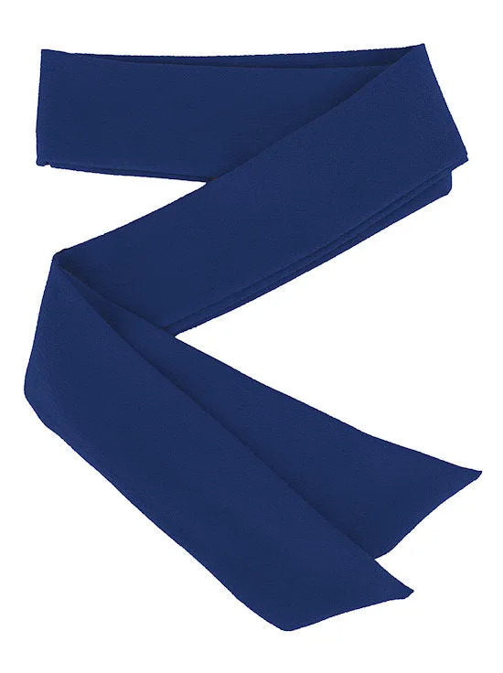 Headband Sash Navy Crepe Chiffon