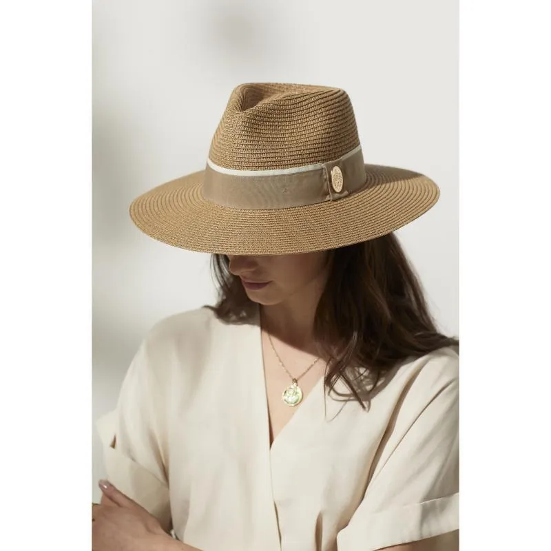 Hicks & Brown Hemley Wide Brimmed Summer Fedora - Natural