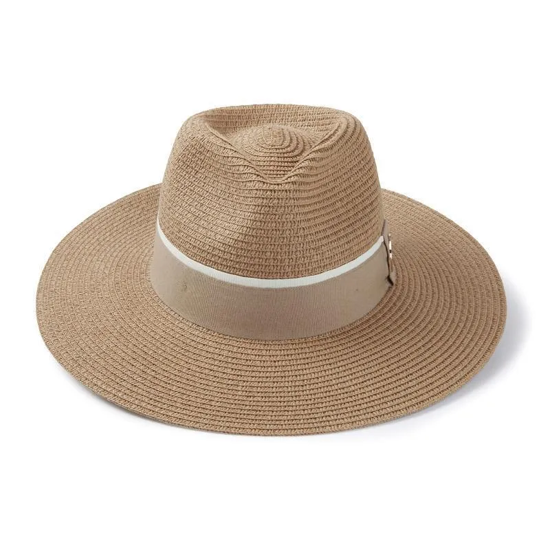 Hicks & Brown Hemley Wide Brimmed Summer Fedora - Natural