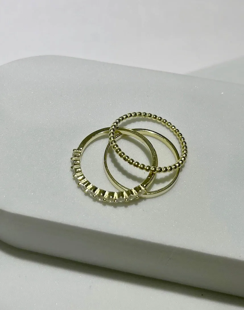 Infinitely Stylish Gold Ring Set