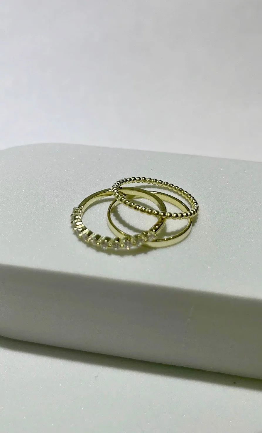 Infinitely Stylish Gold Ring Set