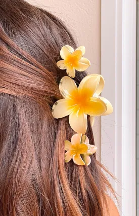 Jaide Yellow Flower Clip 3 Pack