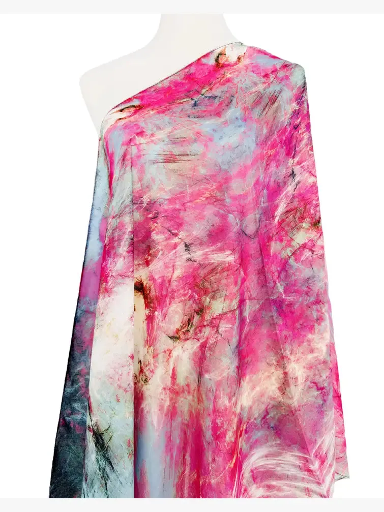 JC071138 Fuchsia-Multi Abstract Scarf