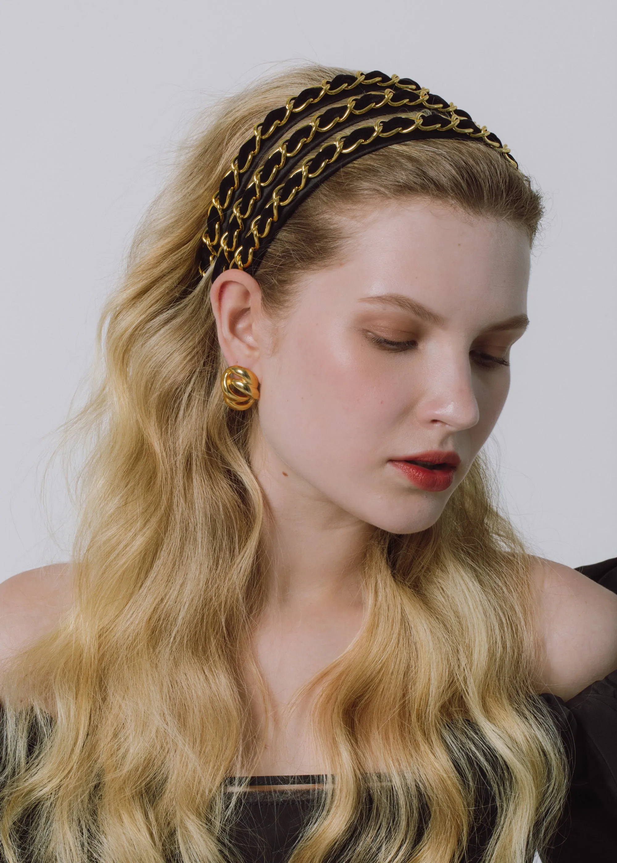 Kason Headband -- Black Gold