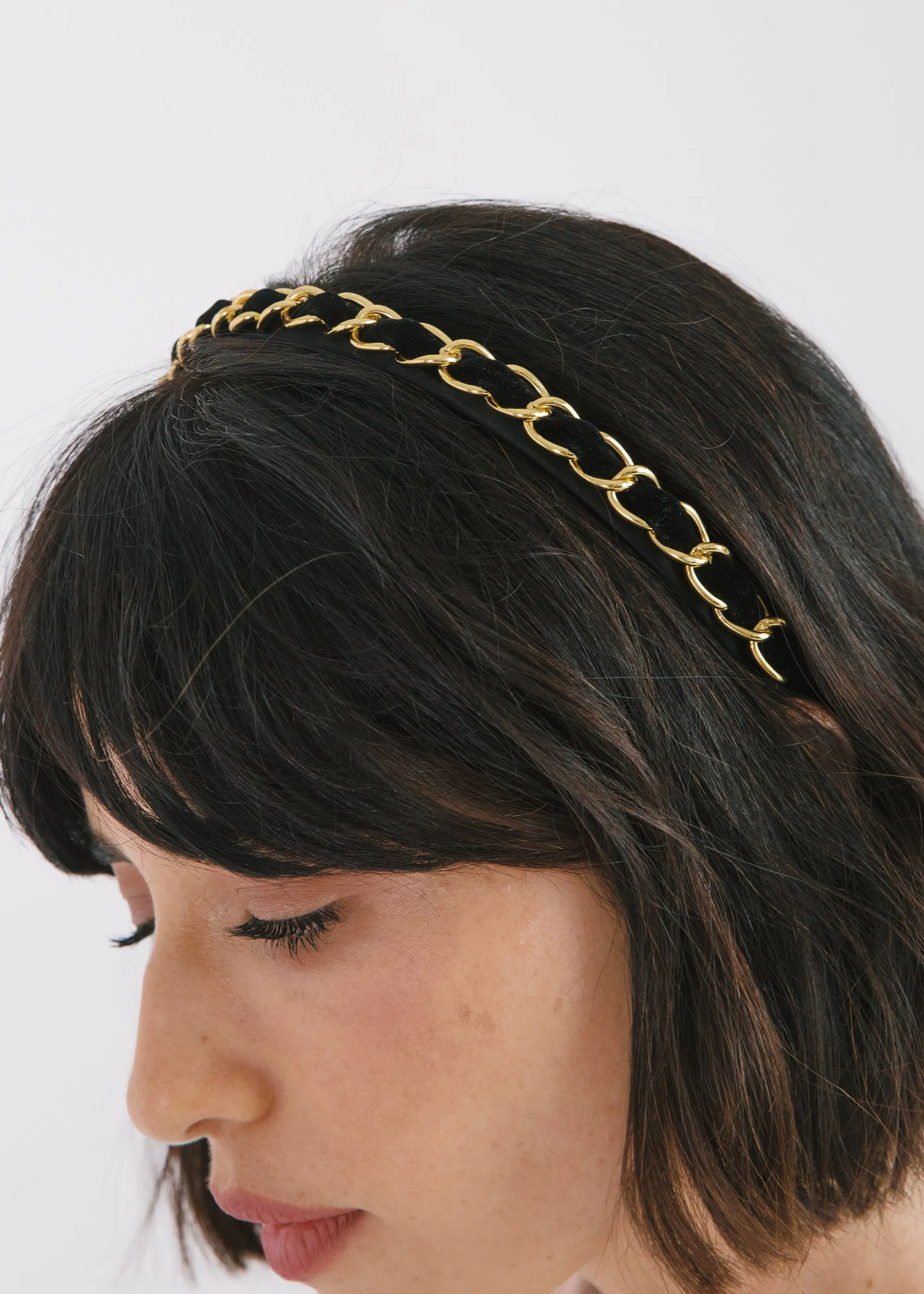 Kason Headband -- Black Gold