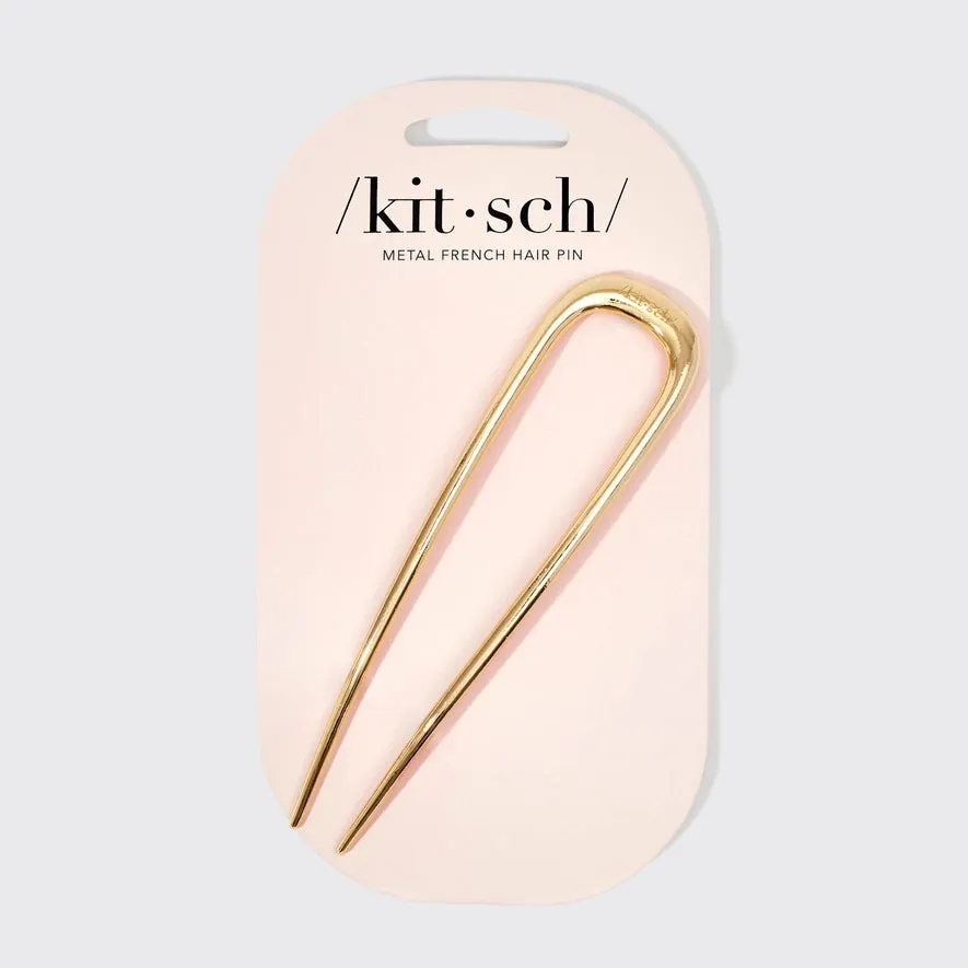 kitsch French Hair Pin - Gold