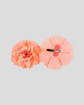 MARIA CLIPS (fluoro-peach)