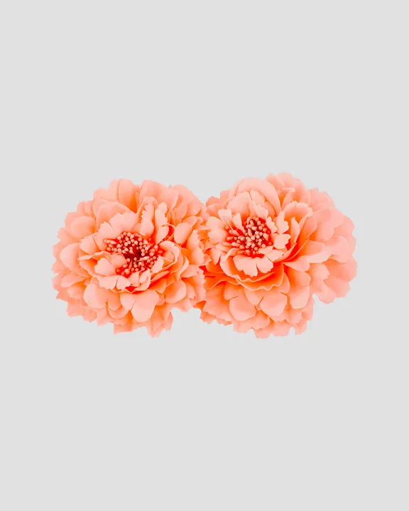 MARIA CLIPS (fluoro-peach)