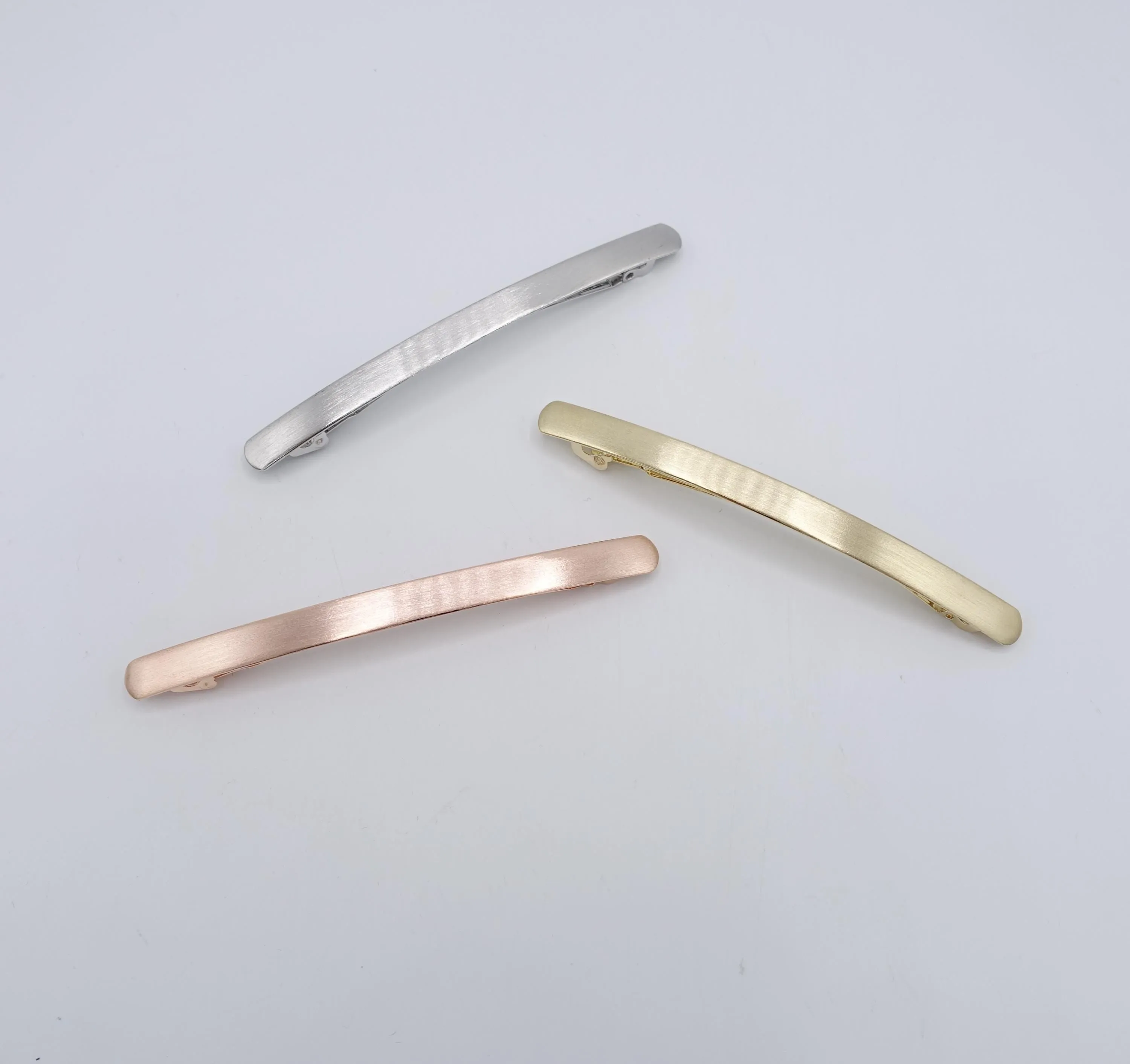 metal hair barrette, minimalist hair barrette, simple hair barrette for women