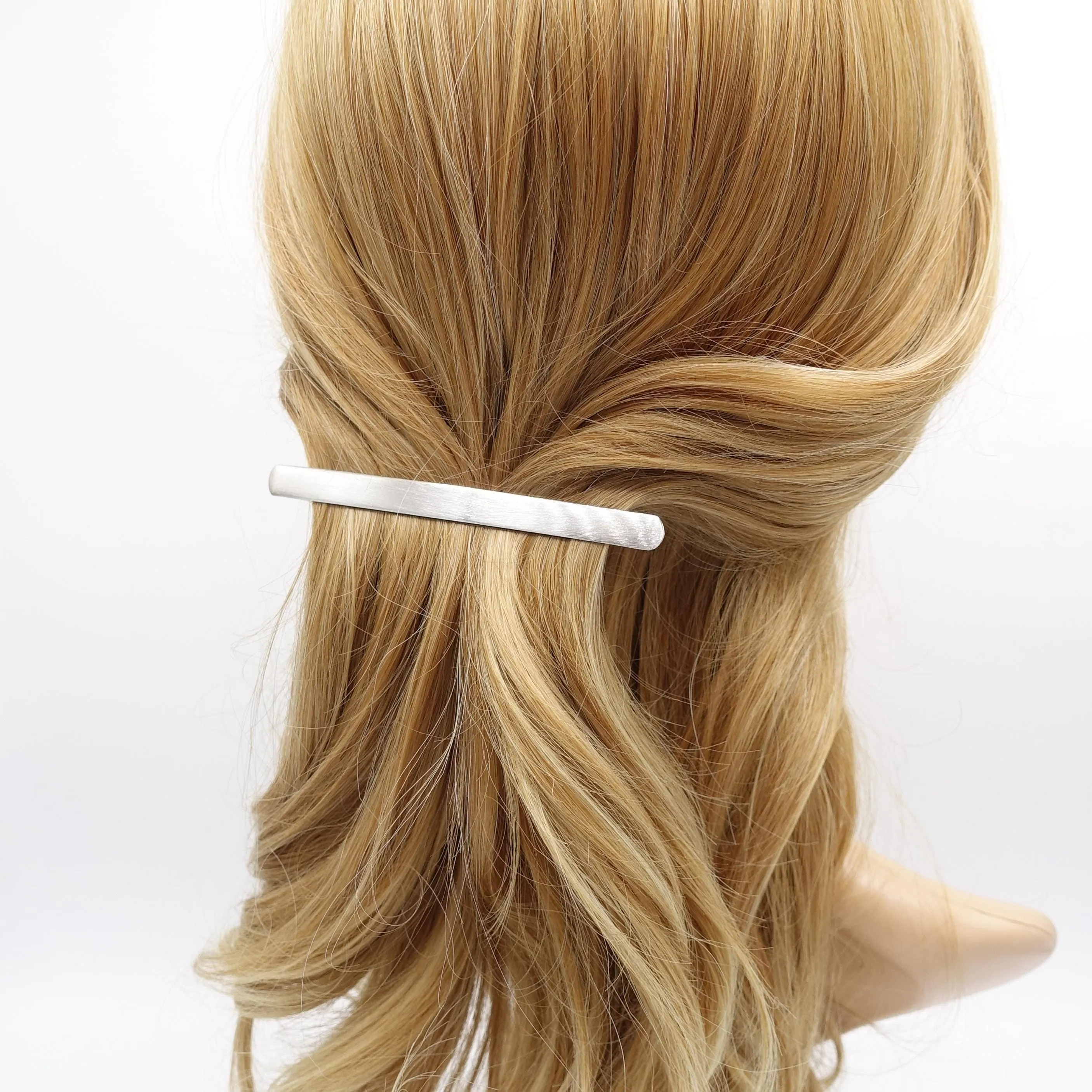 metal hair barrette, minimalist hair barrette, simple hair barrette for women