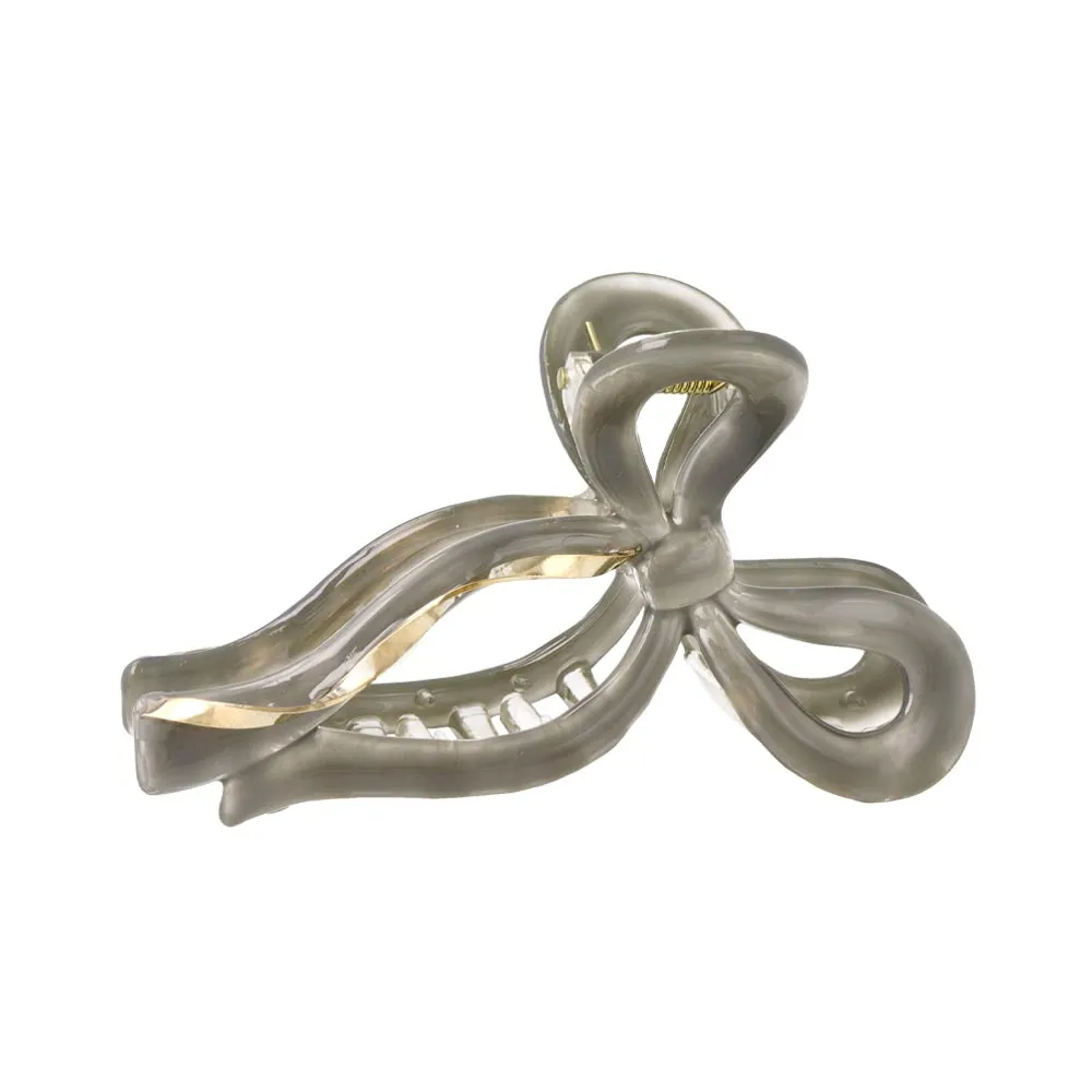 Metal Spiral Bow Hair Claw