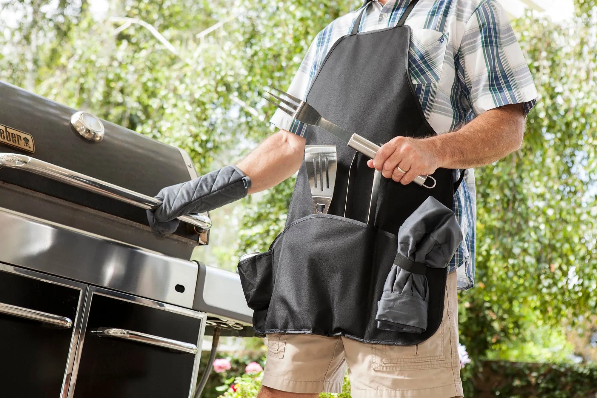 Michigan State Spartans - BBQ Apron Tote Pro Grill Set