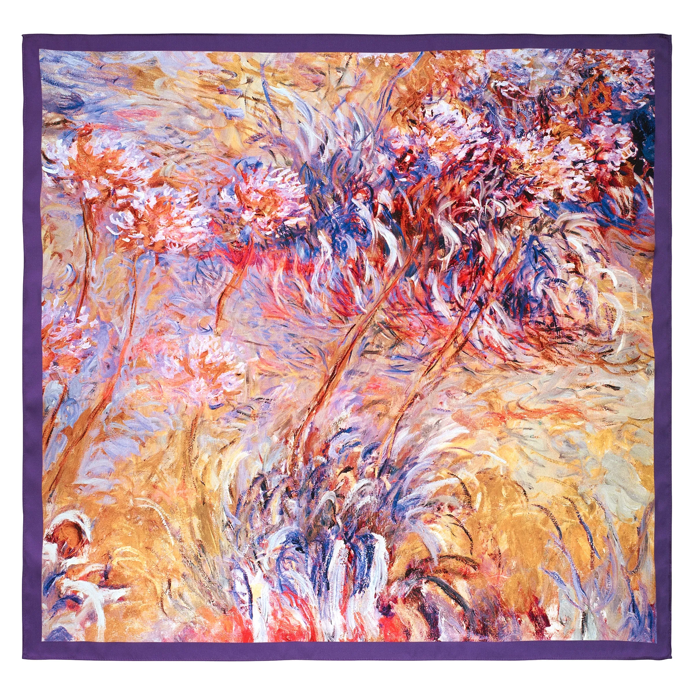 Monet Agapanthus Square Scarf