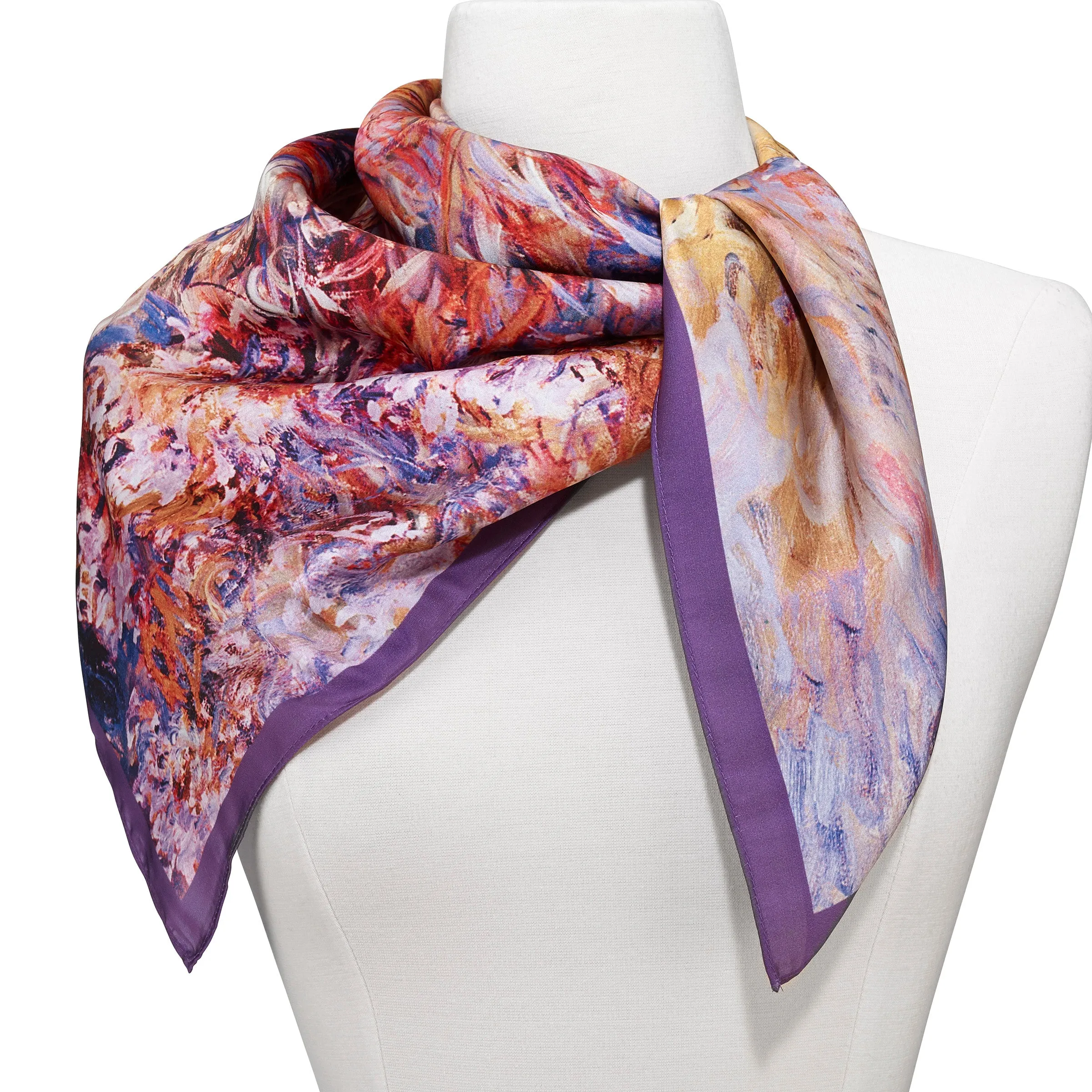 Monet Agapanthus Square Scarf