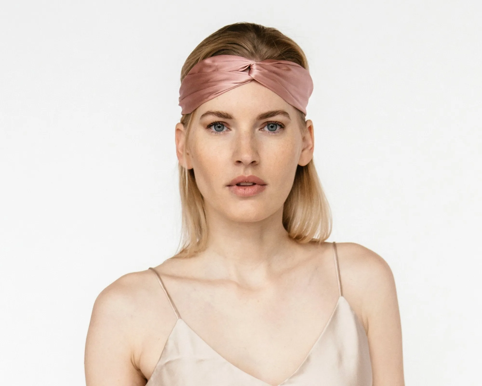 Mulberry silk twist knot headband