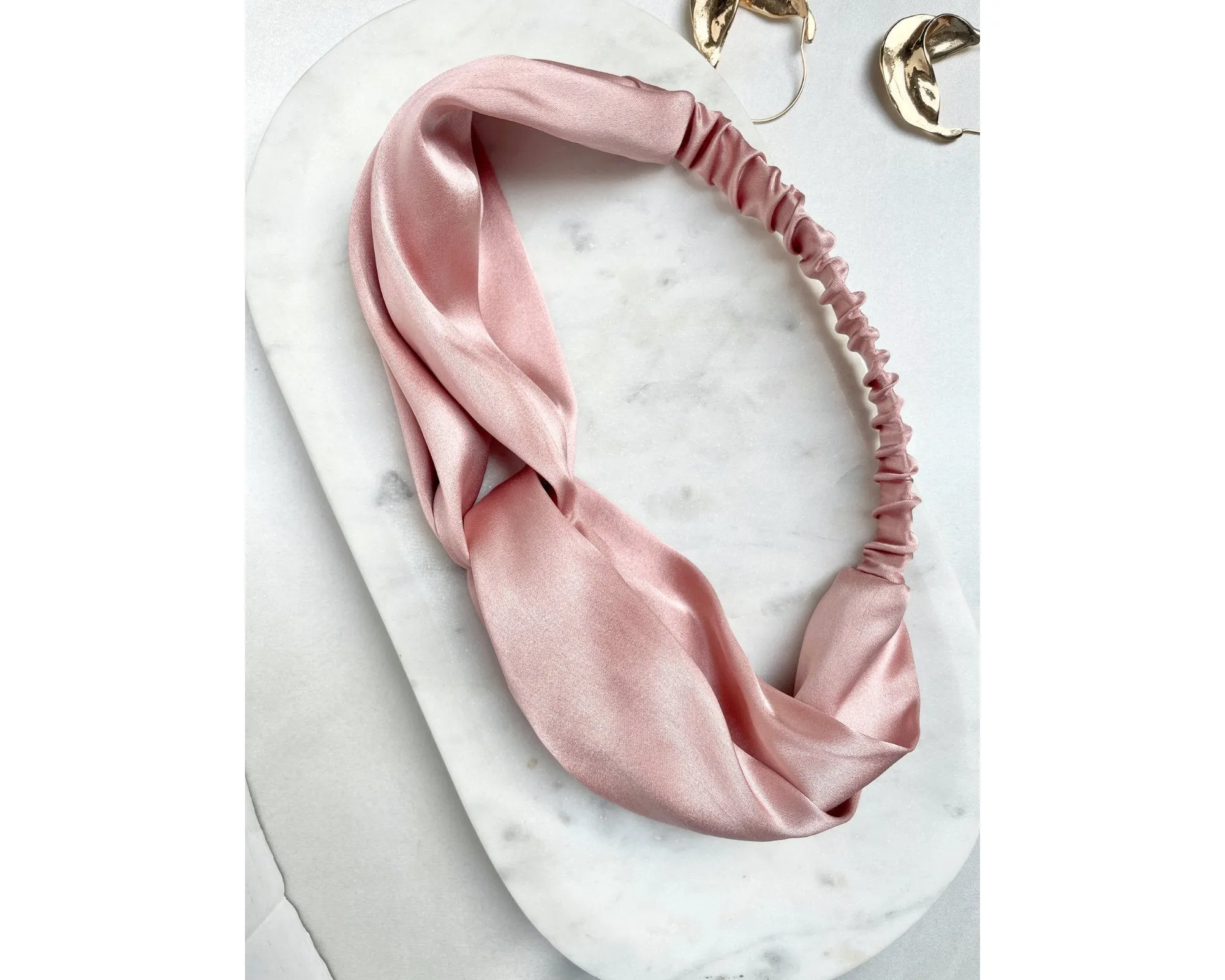 Mulberry silk twist knot headband