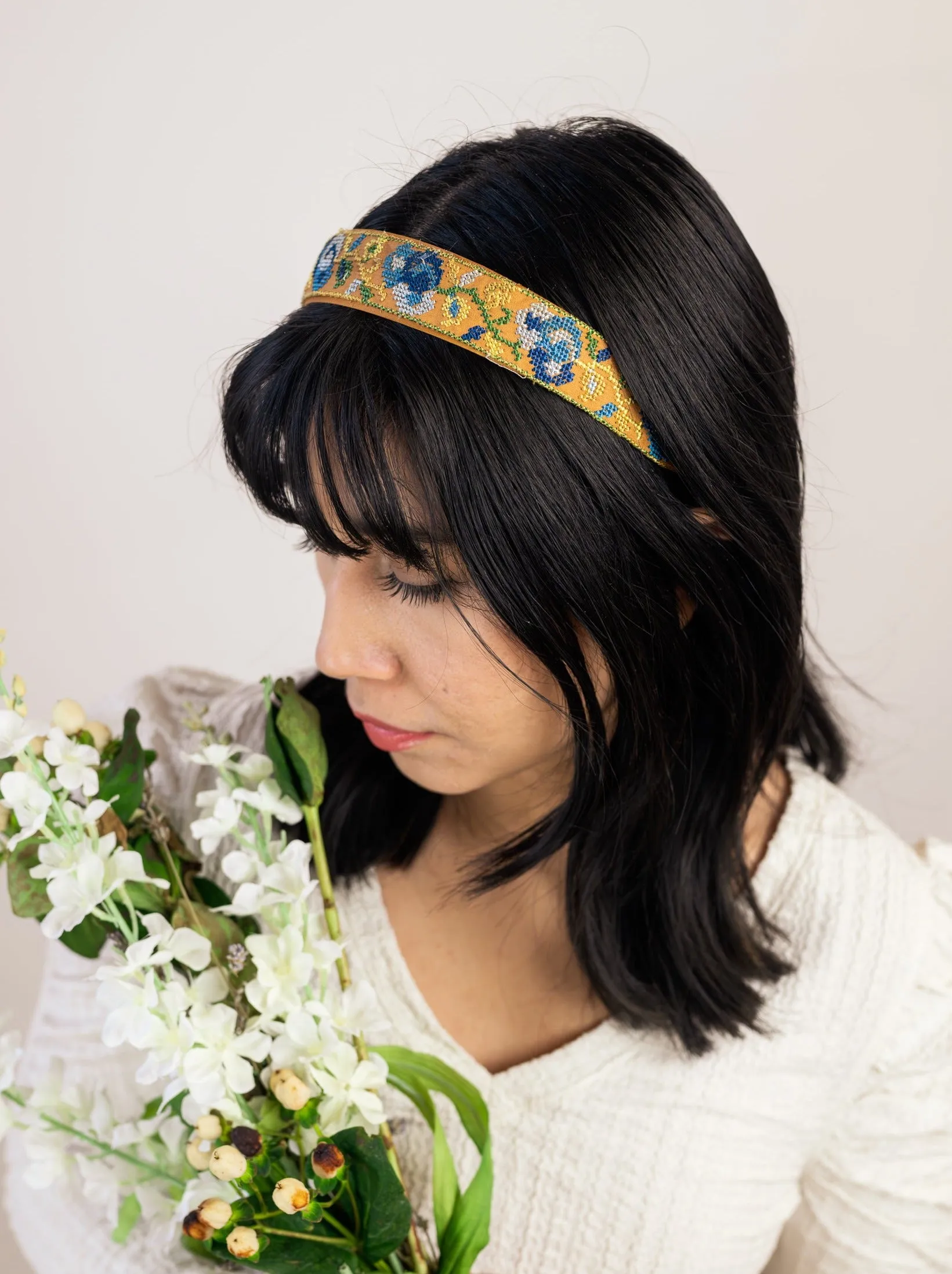 Nora Cross Stitch Headband