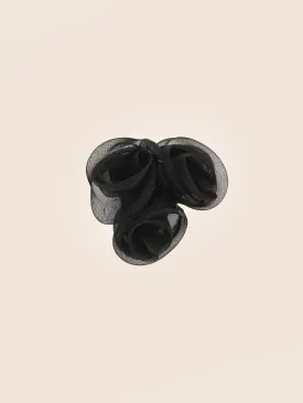 Organza Roses Black