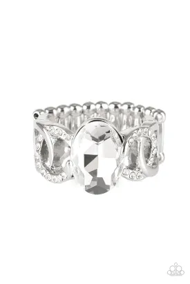 Paparazzi Ring ~ Supreme Bling - White