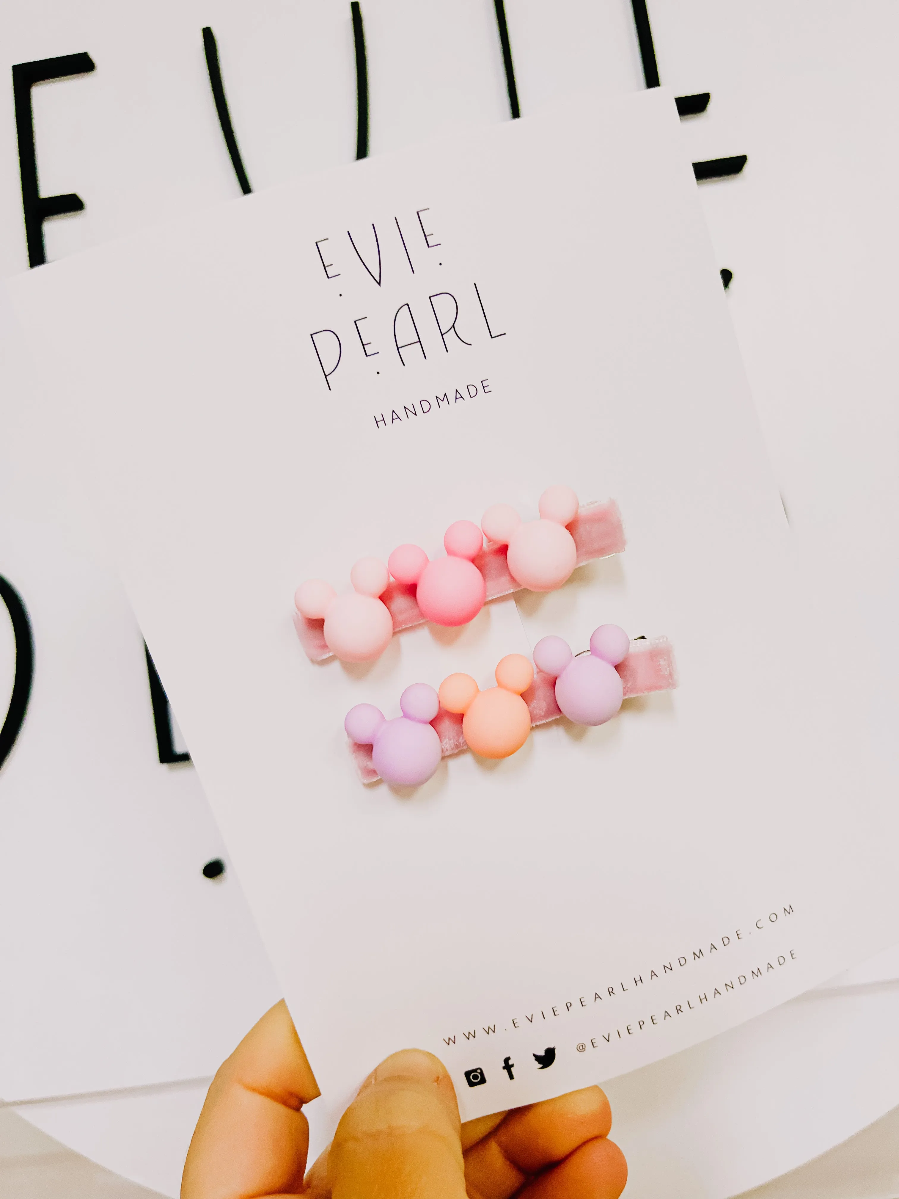 Pastel Mouse Bar Clip Set