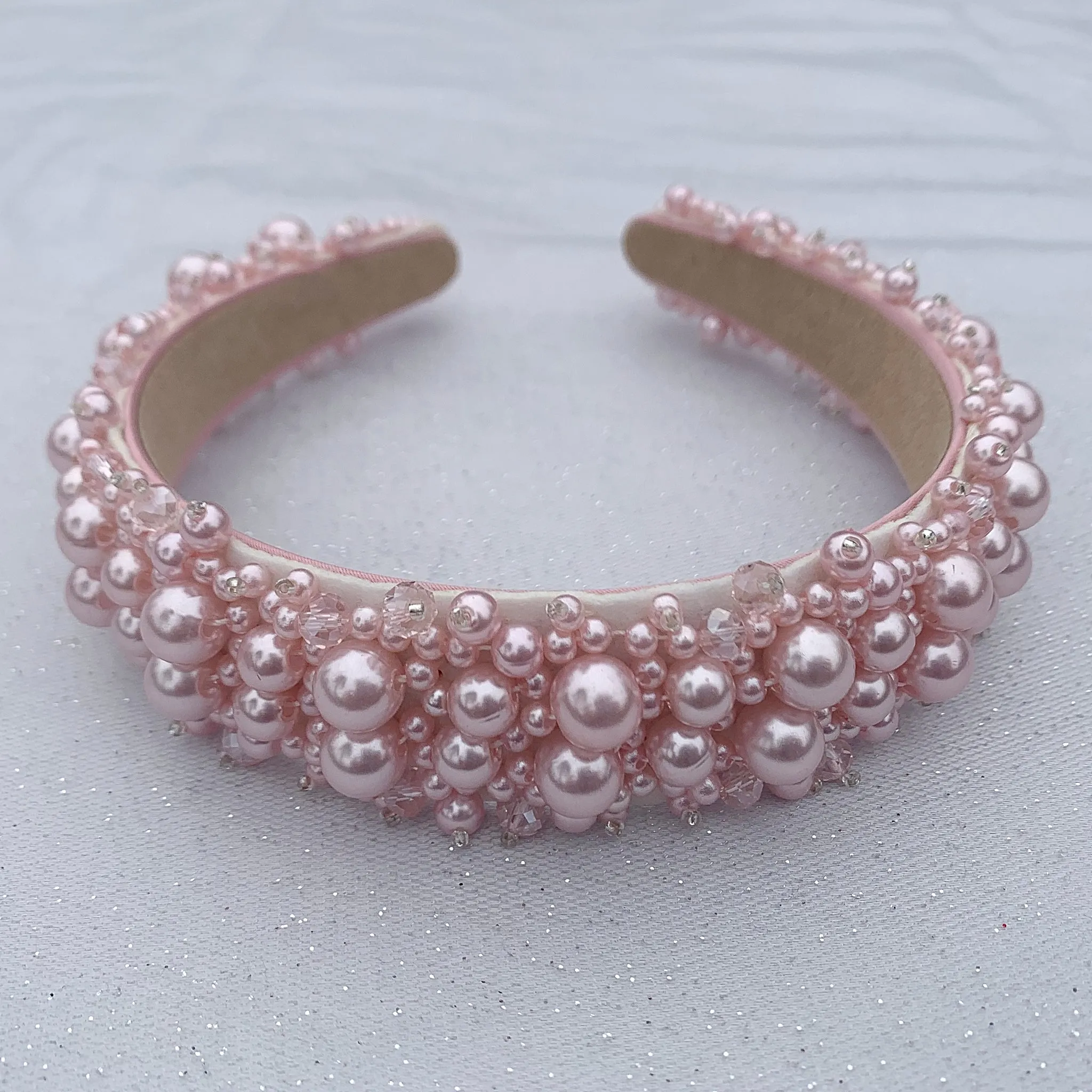 Pearl Headband with Crystal